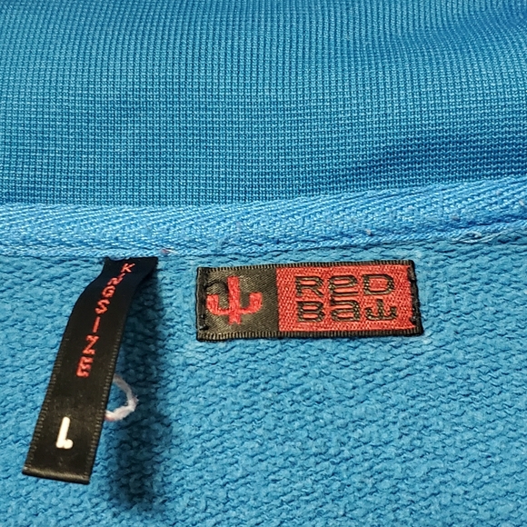 Redbat Men's Large Light Blue Hooded Zip-Up Jacket - Picture 11 of 15